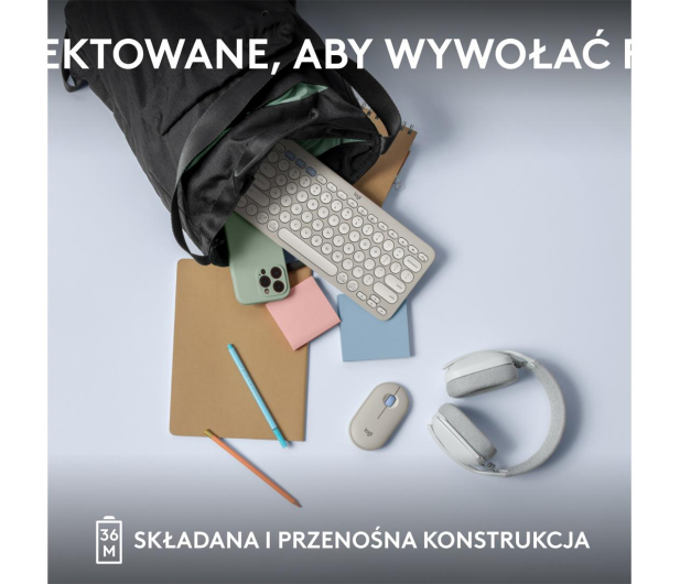 Logitech K380s Pebble Keys 2 biały - 1172751 - zdjęcie 12